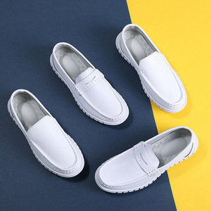 All Day <b>Comfort</b> Working Loafers Slip On Pu Upper Wear Resistant Flexible Sole Hospital <b>Work</b> Footwear - Product Image 1