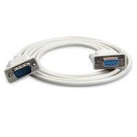 Cable Serial RS232 DB9 Macho a Hembra de 9 Pines, Cable de Conexión Cruzada Recta para Comunicación Serial