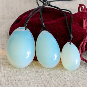 Usine haute qualité jade pierres précieuses baguettes yoni oeufs 3-pcs ensemble <span class=keywords><strong>néphrite</strong></span> oeufs - Product Image 2
