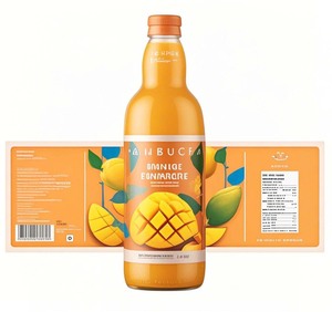 High Quality Custom Waterproof PVC PET BOPP Adhesive <strong>Labels</strong> Recycled <strong>Beverage</strong> <strong>Bottle</strong> BOPP Stickers-MOQ 500pcs for Juice - Product Image 1