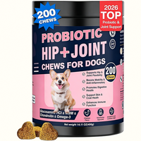 Glucosamine Chondroïtine MSM Home Pet Essentials – Complément 2-en-1 Probiotique pour le Soutien Articulaire – Cliniquement Prouvé – 200 Bouchées Croquantes