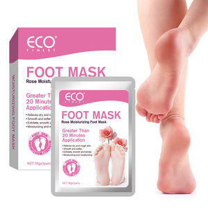 Masque pour les pieds à <span class=keywords><strong>la</strong></span> rose-Lot de 3 masques exfoliants pour les pieds secs et fissurés, les callosités et les peaux mortes-281272 - Product Image 6