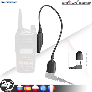 Quanzhou walkie-talkie Baofeng อะแดปเตอร์อินเตอร์คอม UV-XR UV9R BF9700 BF-A58เพื่อแปลงเป็นสายเคเบิลอะแดปเตอร์ปลั๊ก2ขา - Product Image 6