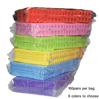 Approvisionnement d'usine 200 pièces/sac Écarteurs de doigts et orteils souples en éponge pour salon de manucure, outils de beauté pour gel UV et polissage