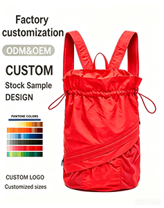 Mochila de Viaje Plegable de Gran Capacidad (30-40L), Antirrobo, con Cierre de Cordón, Informal, Resistente, de Poliéster, Personalizable, para Gimnasio y Fitness - Product Image 1