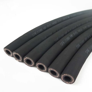 Haute qualité 3/8 pouces SAE J188 tuyau de <span class=keywords><strong>direction</strong></span> <span class=keywords><strong>assistée</strong></span> en caoutchouc noir lisse pour voiture camion prix usine coupe haute pression - Product Image 2