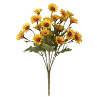 Bouquet de fleurs artificielles de marguerites Bellis Perennis pour la décoration de la maison et de mariage, vente en gros à prix réduit