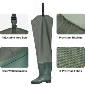 Cuissardes de <span class=keywords><strong>pêche</strong></span> imperméables en nylon pour hommes, légères, vente en gros pour le marché européen - Product Image 1