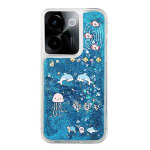 เคส TPU นิ่มแบบน้ำไหล Quicksand สำหรับ Vivo S50 S30 Pro Mini X90 X80 X70 Pro Y19 5G 2025 V50 ลายทะเลวิบวับแบบไดนามิก - Product Image 1