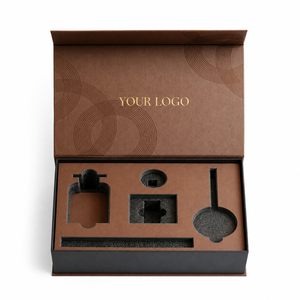 Scatole Rigide in Cartone Grigio Personalizzate con Scanalatura, Mezzo Taglio, Stampa a Caldo e Carta Texturizzata per Packaging di Marchi Premium - Product Image 2