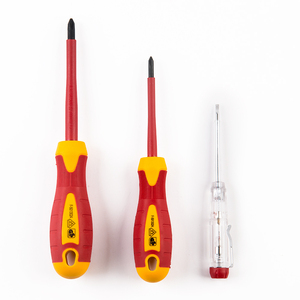 3pcs Electrical Electrician Tools Electrician Voltage test Pen Voltage <strong>Tester</strong> and VDE Insulated <strong>Insulation</strong> Screwdriver Set - Product Image 3