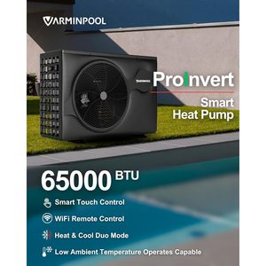 Bomba de calor para piscinas Varminpool de 65000 Btu con inversor, 220V, control por WiFi, para piscinas enterradas de hasta 20000 galones. - Product Image 5