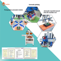 Impresora Rotativa Automática Meichao de Tamaño Mediano con 4 Estaciones, Nueva Condición, Tipo Carrusel, Semiautomática, 2000/hora, para Etiquetas, Telas y Tubos