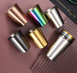 Gobelet à friser empilé 304 à paroi unique en acier inoxydable tasse à <span class=keywords><strong>bière</strong></span> 16oz verres à <span class=keywords><strong>bière</strong></span> tasse <span class=keywords><strong>de</strong></span> camping Logo personnalisé tasse à <span class=keywords><strong>bière</strong></span> <span class=keywords><strong>pinte</strong></span> - Product Image 4