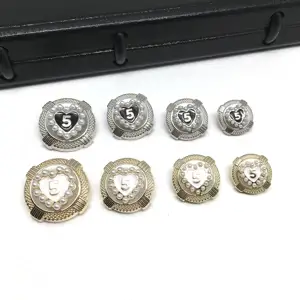 Factory Direct Alloy Resin Kombination Pearl Fashion Coat Button Anzug Strick pullover Dekorativer Knopf