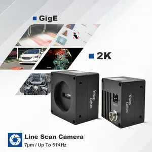 Hoge Snelheid Prestaties 2K 49Khz Kleur Cmos Gige 2048X2 Line Scan Machine Vision Industriële Camera Voor Label Code Herkenning