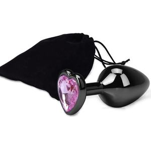 Base a forma di cuore con gioielli Butt anale Rose <span class=keywords><strong>Jewel</strong></span> <span class=keywords><strong>Sex</strong></span> Butt Plug giocattoli del sesso Plug anale Set in metallo - Product Image 6