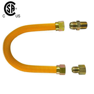 Tuyau ondulé <span class=keywords><strong>pour</strong></span> fours/friteuses/grills/cheminées Gaz Métal Rond GB ERW <span class=keywords><strong>Tube</strong></span> en acier inoxydable 304 Laiton, ou acier plaqué zinc - Product Image 3