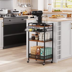 <span class=keywords><strong>Nespresso</strong></span> <span class=keywords><strong>Vertuo</strong></span> K Cup Cápsulas Organizador Multifuncional Bar Armarios Ruedas para Sala de estar Cocina Estación de café K Cup - Product Image 5