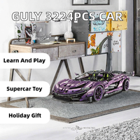 GULY 10617 – Série de voitures 40 pièces, modèle de supercar P1 à l'échelle 1:8, jouet de construction en blocs, modèle éducatif en plastique, cadeau de festival