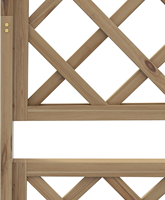 Jardinière carrée traditionnelle en bois, grande, avec treillis, pour potager surélevé, écran d'intimité, pour cultiver légumes, herbes et fleurs dans le jardin ou sur la terrasse