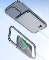 Ultra Slim Magsaferred aluminium 15W Power Bank nirkabel 3 in 1 PD20W 5000mah stasiun pengisi daya ponsel untuk grosir