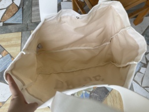 Wholesale <b>Extra</b> <b>Large</b> Cotton Canvas Shoulder <b>Bag</b> for Women Custom Logo Soft Shopping <b>Bag</b> with Natural Design - Product Image 4