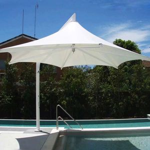 Toldos de sombrilla para paisaje: sombrillas de membrana tensada, refugios cuadrados para el sol/lluvia de parques/lugares escénicos, toldos para pabellones al aire libre - Product Image 4
