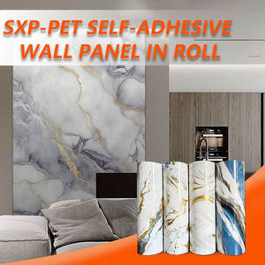 Pegatinas de <span class=keywords><strong>Pared</strong></span> Autoadhesivas de Mármol con Hoja de Oro de Lujo SXP, Decoración del Hogar de Alta Calidad, Venta al por Mayor de Fábrica - Product Image 3