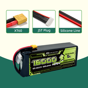 Sıcak satış yüksek yoğunluklu yarı katı 6S 12S 10C 10000mah 12000mah 16000mah <span class=keywords><strong>22000mah</strong></span> FPV/RC Drone <span class=keywords><strong>Lipo</strong></span> pil - Product Image 2