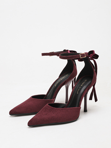 1211C-5 nouvelles chaussures personnalisées solides pour femmes élégantes à la mode avec bride à la cheville à <span class=keywords><strong>talon</strong></span> fin <span class=keywords><strong>de</strong></span> 9.5cm grande taille pour l'hiver et l'automne - Product Image 3