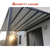Auvent pare-soleil de terrasse en tissu PVC auvent de patio pliant motorisé toit rétractable