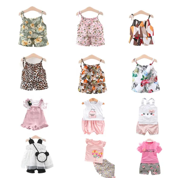 בנות תינוק בגדי סט סריג עיצוב חמוד תינוק בנות בגדים במלאי