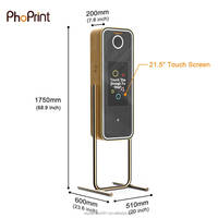 Portable Instant AI Retro DSLR Miroir Magique En Bois Selfie Photomaton pour la Fête De Mariage
