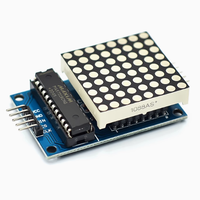 MAX7219 Dot Led modul matriks MCU LED Kit modul kontrol Tampilan rainbowsemi