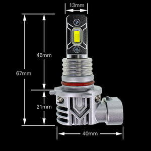 Hecho en fábrica H4 H13 H15 9004 9007 LED Luz antiniebla 80W Canbus 4000LM High Low Bean 12V Fanless Mini Size Auto LED Lampade Kits - Product Image 5