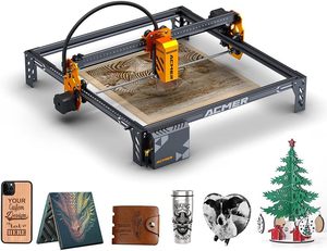 Graveur laser 3D compact de bureau ACMER P1 S Pro, laser diode 6W, 10W ou 20W avec une grande surface de travail de 380 x 370 mm pour le papier, état neuf - Product Image 1