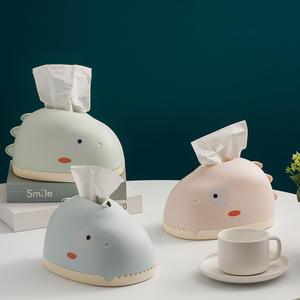 Boîte à mouchoirs en forme de dinosaure, de couleur verte, en plastique, <span class=keywords><strong>pour</strong></span> bébé, décoration de maison, <span class=keywords><strong>pour</strong></span> la voiture - Product Image 3