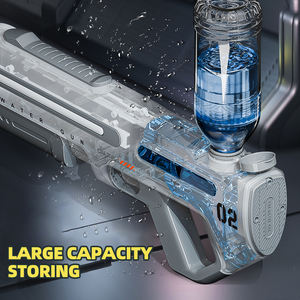 Pistolet à eau électrique en plastique, grande capacité, pour enfants, jeux de piscine estivaux - Product Image 3