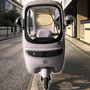 Tricycle électrique tout-terrain violet clair |   Conception semi-fermée |   Livraisons locales et services de <span class=keywords><strong>livraison</strong></span> par les commerçants - Product Image 2