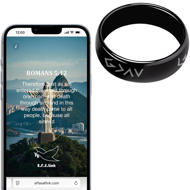 Daily Bible Verse Ring, Christian Devotional Ring, Works Like Daily Bible Verse Bracelet, Give Inspiration, for Women Men Teens