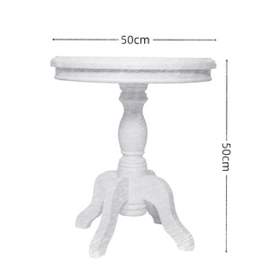 Phong cách nước pháp nhỏ Gỗ Sồi bên bàn phòng khách tối giản gỗ rắn tròn bàn nhỏ - Product Image 2