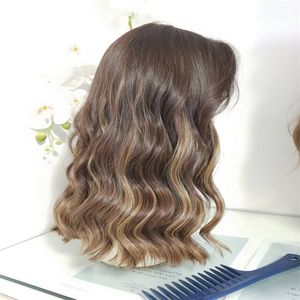 Parrucca Kosher in Capelli Umani Vergini Europei Non Trattati, Base in Seta Marrone <span class=keywords><strong>Chiaro</strong></span> <span class=keywords><strong>Naturale</strong></span>, Top in Seta - Product Image 6