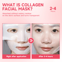 Masque facial en gel de bio-collagène coréen pour une hydratation intense, une réparation de l'élasticité de la peau et un effet anti-âge avec de la vitamine C