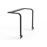 Lampe de bureau LED à spectre complet 24W noire sans scintillement, CRI 95 élevé, à intensité variable tactile, pliable avec pince pour l'étude, la maison et le bureau