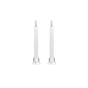 0516 square Mixing Nozzle Static Mixer Tubes 16 Element tips for dual syringe cartridge 50ml 1:1 A system transparent MF5516P