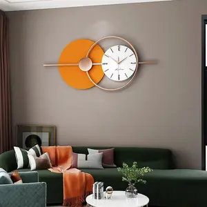 Modernes Design Große übergroße 3D-Luxus-Metalluhr Große Wanduhren für Wohnzimmer dekorationen