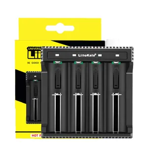 LiitoKala Lii-L4 18650 <span class=keywords><strong>chargeur</strong></span> de batterie pour 3.7V 26650 21700 20700 20650 18500 18350 <span class=keywords><strong>CR123A</strong></span> <span class=keywords><strong>chargeur</strong></span> de batterie <span class=keywords><strong>Rechargeable</strong></span> - Product Image 3