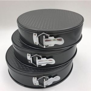 Lixsun Bakeware Set di 3 pezzi di forma rotonda stampi per torte in acciaio al carbonio <span class=keywords><strong>antiaderente</strong></span> Set di teglie a forma di molla per la cottura - Product Image 6