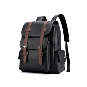 Sac à dos pour ordinateur portable en cuir PU personnalisé, tendance, imperméable, sac de voyage pour hommes et femmes, étudiants universitaires, motif de lettres - Product Image 2